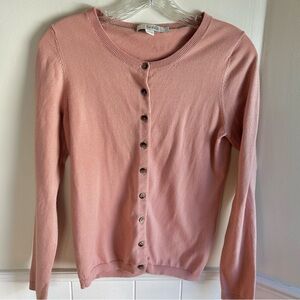Boden Blush Pink Button Up Cardigan Sweater Women’s Size 6